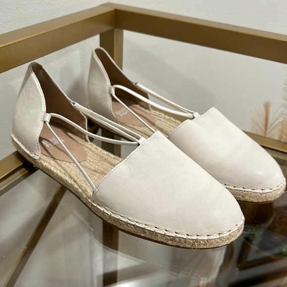 New Eileen Fisher Women’s size 11 Espadrille cream/white flats closed toe - Picture 4 of 6